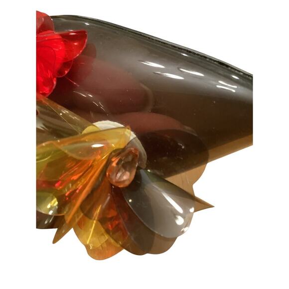 BETSEY JOHNSON “SAVVIE” STATEMENT MAKING FLORAL ACCENT PUUMPS NWOB 7 - Picture 8 of 10